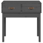 vidaXL Masă consolă, gri, 76,5x40x75 cm, lemn masiv de pin