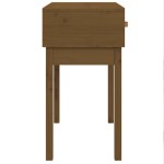 vidaXL Masă consolă, maro miere, 76,5x40x75 cm, lemn masiv de pin