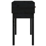 vidaXL Masă consolă, negru, 76,5x40x75 cm, lemn masiv de pin