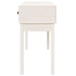 vidaXL Masă consolă, alb, 114x40x75 cm, lemn masiv de pin vidaXL Masă consolă, alb, 114x40x75 cm, lemn masiv de pin