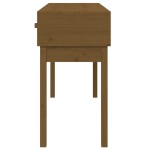 vidaXL Masă consolă, maro miere, 114x40x75 cm, lemn masiv de pin