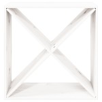 vidaXL Dulap de vinuri, alb, 62x25x62 cm, lemn masiv de pin vidaXL Dulap de vinuri, alb, 62x25x62 cm, lemn masiv de pin