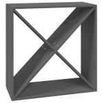 vidaXL Dulap de vinuri, gri, 62x25x62 cm, lemn masiv de pin