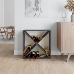 vidaXL Dulap de vinuri, gri, 62x25x62 cm, lemn masiv de pin