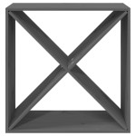 vidaXL Dulap de vinuri, gri, 62x25x62 cm, lemn masiv de pin