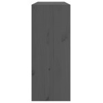 vidaXL Dulap de vinuri, gri, 62x25x62 cm, lemn masiv de pin