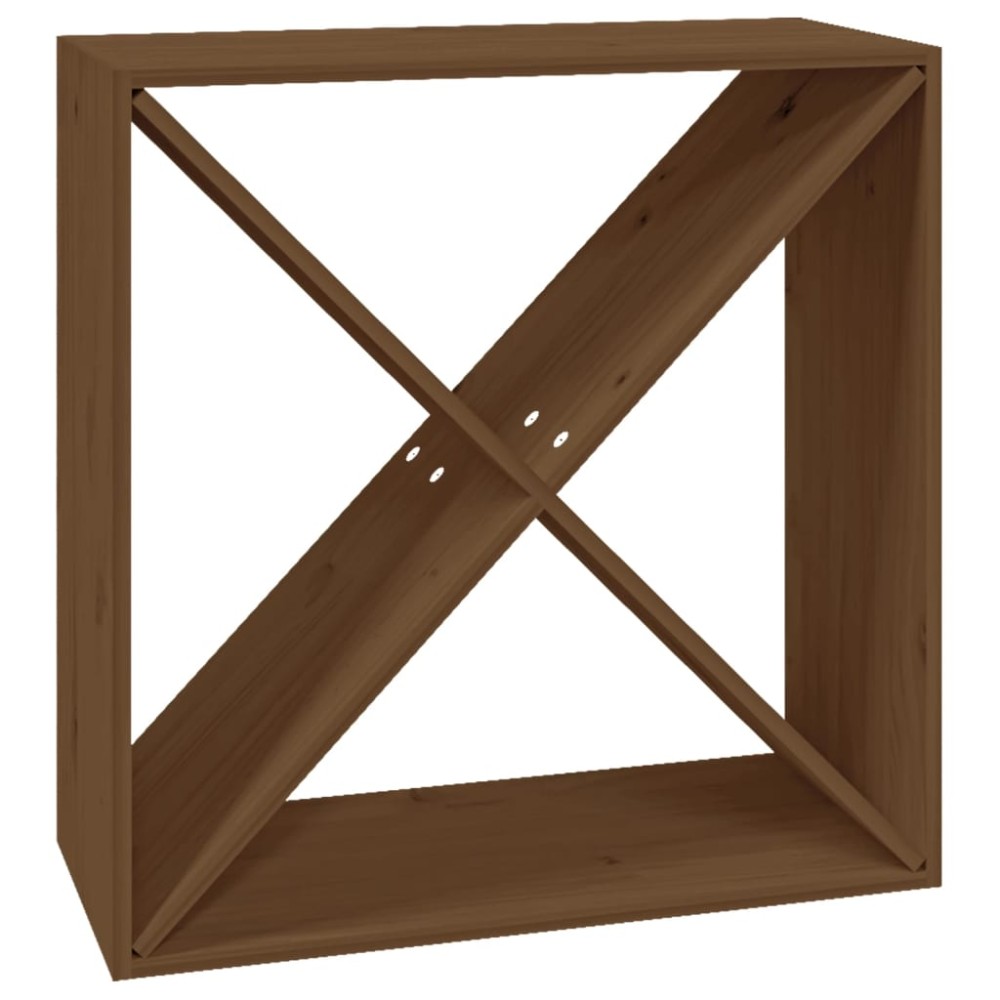 vidaXL Dulap de vinuri, maro miere, 62x25x62 cm, lemn masiv de pin