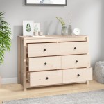vidaXL Dulap lateral, 100x40x72 cm, lemn masiv de pin vidaXL Dulap lateral, 100x40x72 cm, lemn masiv de pin