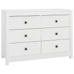 vidaXL Dulap lateral, alb, 100x40x72 cm, lemn masiv de pin