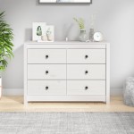 vidaXL Dulap lateral, alb, 100x40x72 cm, lemn masiv de pin