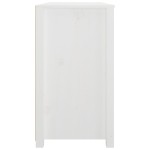 vidaXL Dulap lateral, alb, 100x40x72 cm, lemn masiv de pin