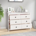 vidaXL Dulap lateral, alb, 100x40x72 cm, lemn masiv de pin