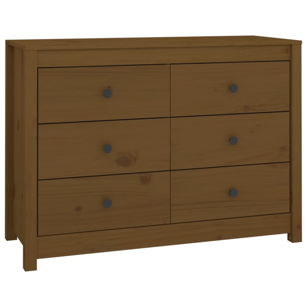 vidaXL Dulap lateral, maro miere, 100x40x72 cm, lemn masiv de pin