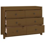 vidaXL Dulap lateral, maro miere, 100x40x72 cm, lemn masiv de pin
