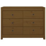 vidaXL Dulap lateral, maro miere, 100x40x72 cm, lemn masiv de pin