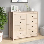 vidaXL Dulap lateral, 100x40x90 cm, lemn masiv de pin vidaXL Dulap lateral, 100x40x90 cm, lemn masiv de pin
