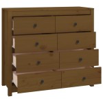 vidaXL Dulap lateral, maro miere, 100x40x90 cm, lemn masiv de pin