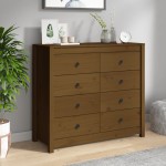 vidaXL Dulap lateral, maro miere, 100x40x90 cm, lemn masiv de pin