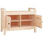 vidaXL Bancă de hol, 80x40x60 cm, lemn masiv pin vidaXL Bancă de hol, 80x40x60 cm, lemn masiv pin