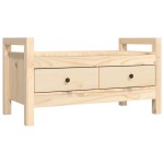 vidaXL Bancă de hol, 80x40x43 cm, lemn masiv pin vidaXL Bancă de hol, 80x40x43 cm, lemn masiv pin