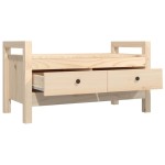 vidaXL Bancă de hol, 80x40x43 cm, lemn masiv pin vidaXL Bancă de hol, 80x40x43 cm, lemn masiv pin