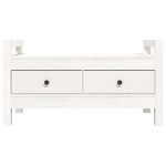 vidaXL Bancă de hol, alb, 80x40x43 cm, lemn masiv de pin vidaXL Bancă de hol, alb, 80x40x43 cm, lemn masiv de pin
