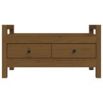 vidaXL Bancă de hol, maro miere, 80x40x43 cm, lemn masiv pin vidaXL Bancă de hol, maro miere, 80x40x43 cm, lemn masiv pin