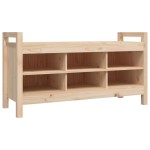 vidaXL Bancă de hol, 110x40x60 cm, lemn masiv de pin vidaXL Bancă de hol, 110x40x60 cm, lemn masiv de pin