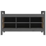 vidaXL Bancă de hol, gri, 110x40x60 cm, lemn masiv de pin vidaXL Bancă de hol, gri, 110x40x60 cm, lemn masiv de pin