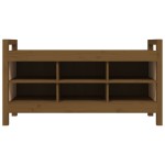 vidaXL Bancă de hol, maro miere, 110x40x60 cm, lemn masiv de pin vidaXL Bancă de hol, maro miere, 110x40x60 cm, lemn masiv de pin