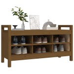 vidaXL Bancă de hol, maro miere, 110x40x60 cm, lemn masiv de pin vidaXL Bancă de hol, maro miere, 110x40x60 cm, lemn masiv de pin