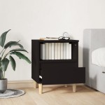 vidaXL Noptiere, negru, 40x35x50 cm vidaXL Noptiere, negru, 40x35x50 cm