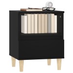 vidaXL Noptiere, negru, 40x35x50 cm vidaXL Noptiere, negru, 40x35x50 cm