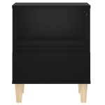 vidaXL Noptiere, negru, 40x35x50 cm vidaXL Noptiere, negru, 40x35x50 cm