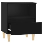 vidaXL Noptiere, negru, 40x35x50 cm vidaXL Noptiere, negru, 40x35x50 cm
