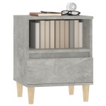vidaXL Noptiere, gri beton, 40x35x50 cm vidaXL Noptiere, gri beton, 40x35x50 cm