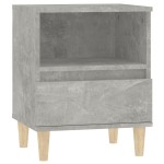 vidaXL Noptiere, 2 buc., gri beton, 40x35x50 cm