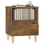 vidaXL Noptiere, 2 buc., stejar fumuriu, 40x35x50 cm vidaXL Noptiere, 2 buc., stejar fumuriu, 40x35x50 cm