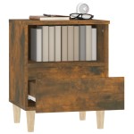 vidaXL Noptiere, 2 buc., stejar fumuriu, 40x35x50 cm vidaXL Noptiere, 2 buc., stejar fumuriu, 40x35x50 cm