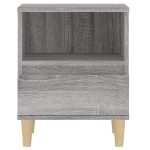 vidaXL Noptiere, 2 buc., gri sonoma, 40x35x50 cm vidaXL Noptiere, 2 buc., gri sonoma, 40x35x50 cm