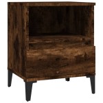 vidaXL Noptiere, 2 buc., stejar fumuriu, 40x35x50 cm vidaXL Noptiere, 2 buc., stejar fumuriu, 40x35x50 cm