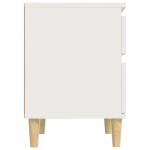 vidaXL Noptiere, 2 buc., alb, 40x35x50 cm vidaXL Noptiere, 2 buc., alb, 40x35x50 cm