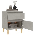 vidaXL Noptiere, gri beton, 40x35x50 cm vidaXL Noptiere, gri beton, 40x35x50 cm