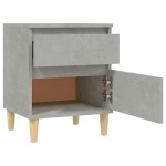 vidaXL Noptiere, gri beton, 40x35x50 cm vidaXL Noptiere, gri beton, 40x35x50 cm
