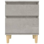 vidaXL Noptiere, 2 buc., gri beton, 40x35x50 cm