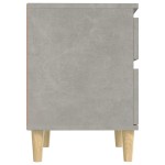 vidaXL Noptiere, 2 buc., gri beton, 40x35x50 cm