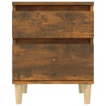 vidaXL Noptiere, 2 buc., stejar fumuriu, 40x35x50 cm vidaXL Noptiere, 2 buc., stejar fumuriu, 40x35x50 cm