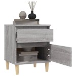 vidaXL Noptiere, 2 buc., gri sonoma, 40x35x50 cm vidaXL Noptiere, 2 buc., gri sonoma, 40x35x50 cm