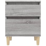 vidaXL Noptiere, 2 buc., gri sonoma, 40x35x50 cm vidaXL Noptiere, 2 buc., gri sonoma, 40x35x50 cm