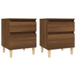 vidaXL Noptiere, 2 buc., stejar maro, 40x35x50 cm vidaXL Noptiere, 2 buc., stejar maro, 40x35x50 cm